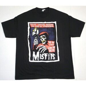 The Misfits Tshirt Psycho Fiend Skull Danzig Horror Punk Tee